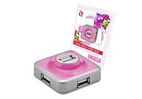 Trust 4 Porte USB 2.0 Micro Hub - Rosa