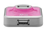 Trust 4 Porte USB 2.0 Micro Hub - Rosa