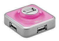 Trust 4 Porte USB 2.0 Micro Hub - Rosa