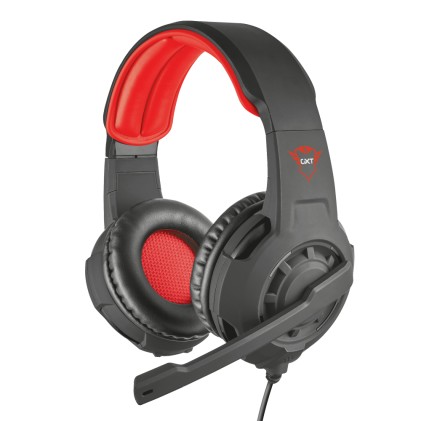Cuffie Gaming Trust 21187 Gxt 310 Radius Headset Black E Red
