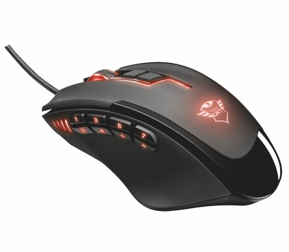 Trust Sikanda GXT 164 MMO mouse Mano destra USB tipo A Ottico 5000 DPI