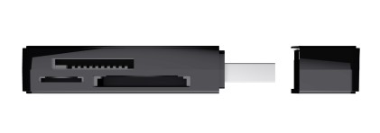 Trust Cardreader Usb-A 3.2 - Nanga Nero