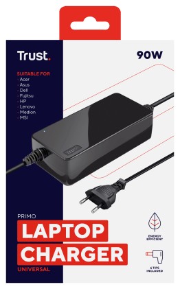 Trust Caricatore Universale Laptop Primo, 19V-90W