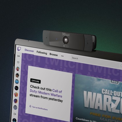 Trust GXT 1160 VERO webcam 8 MP 1920 x 1080 Pixel USB 2.0 Nero