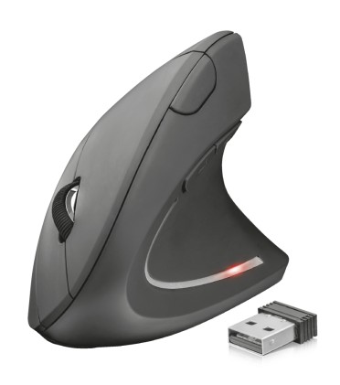 Mouse Trust 22879 Ergonomic Verto Wireless Nero