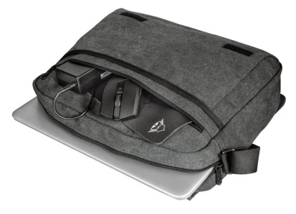 Trust GXT 1260 Yuni borsa per notebook 39,6 cm (15.6") Borsa da corriere Nero, Grigio