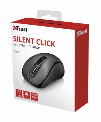 Trust Siero Silent mouse Ambidestro RF Wireless Ottico 2400 DPI