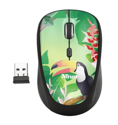 Trust Yvi mouse Ambidestro RF Wireless Ottico 1600 DPI