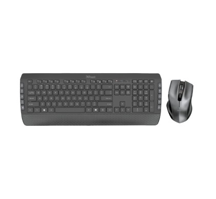 Tastiera E Mouse Trust 23477 Tecla 2 Wireless Keyboard With Mouse Blac
