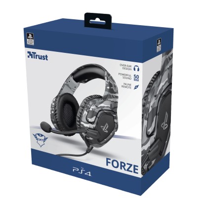 Trust Cuffie Gxt 488 Forze-G Ps4 Grigio