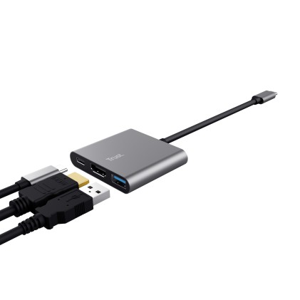 Trust Adattatore Dalyx 3-In-1 Usb-C