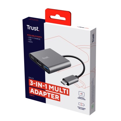 Trust Adattatore Dalyx 3-In-1 Usb-C