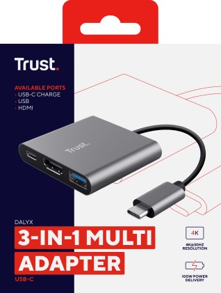Trust Adattatore Dalyx 3-In-1 Usb-C