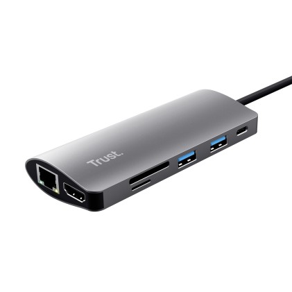 Hub Multiporta Trust Dalyx 7 In 1 Usb C Multiport Adapter 23775