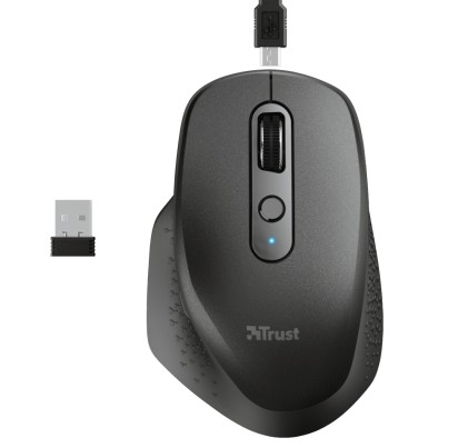Trust Ozaa mouse Mano destra RF Wireless Ottico 2400 DPI