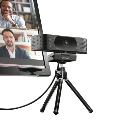 Trust Webcam Ultra Hd 4K 3480X2160- Filtro Privacy - Teza - Nero