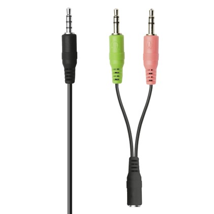 Trust HS-100 Auricolare Cablato A Padiglione Ufficio Nero