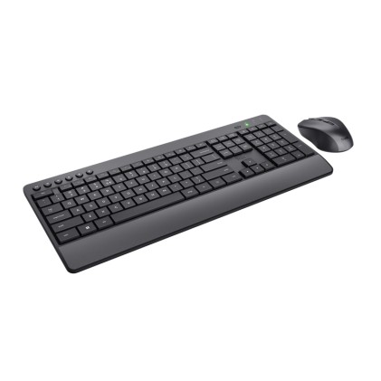 Trust Trezo tastiera Mouse incluso Universale RF Wireless QWERTY Spagnolo Nero