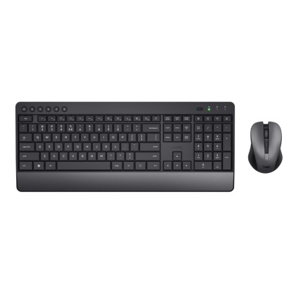 Trust Trezo tastiera Mouse incluso Universale RF Wireless QWERTY Spagnolo Nero