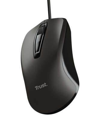 Trust USB Mouse 1200 dpi - 3 pulsanti - Uso ambidestro - Cavo da 1,70 m