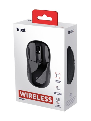 Trust 24658 mouse Ambidestro RF Wireless Ottico 1600 DPI