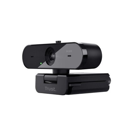 Trust Webcam 2K Qhd 2560X1440P - Filtro Privacy - 85 Plastica Riciclata - Taxon - Nero