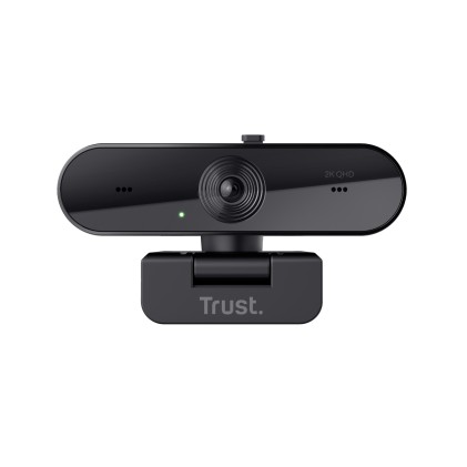 Trust Webcam 2K Qhd 2560X1440P - Filtro Privacy - 85 Plastica Riciclata - Taxon - Nero