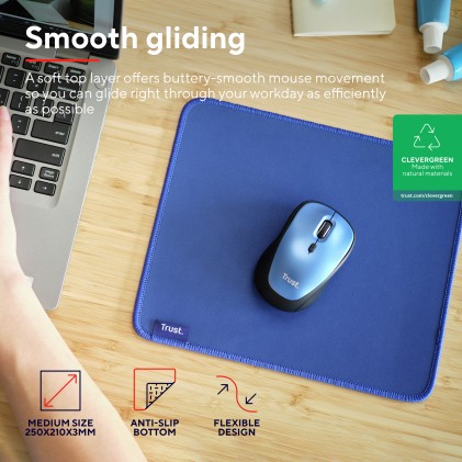 Trust Mousepad Boye Eco Blu