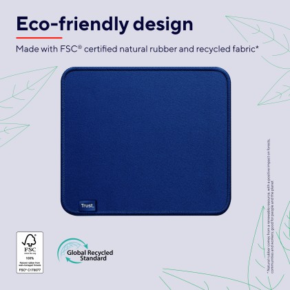 Trust Mousepad Boye Eco Blu