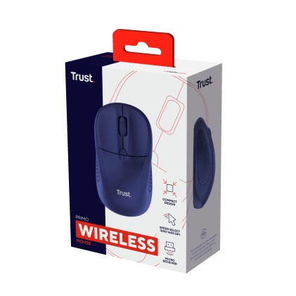 Trust Primo mouse Ambidestro RF Wireless Ottico 1600 DPI