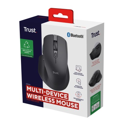 Trust Mouse Ozaa, Multi-Connect Wireless, Nero