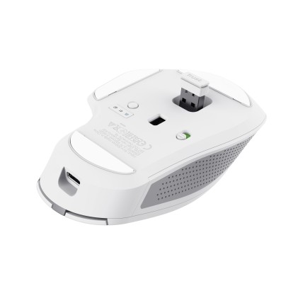 Trust Mouse Ozaa, Multi-Connect Wireless, Bianco