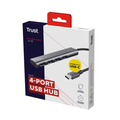 Trust Hub Halyx 4-Port Usb-C