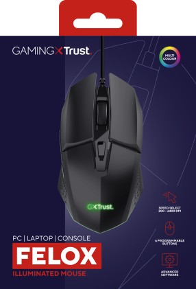Trust Mouse Gaming Gxt109 Felox Nero