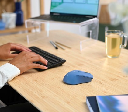 Trust Mouse Mydo Silent Wireless, Eco, Blu