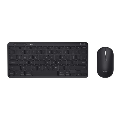 Trust Lyra tastiera Mouse incluso Casa Bluetooth QWERTY Spagnolo Nero