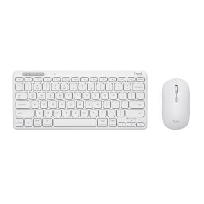 Trust Bundle Tastiera E Mouse Lyra, Bianco, It