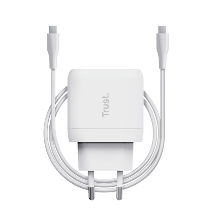 Trust Caricatore Maxo 45W Usb-C, Bianco
