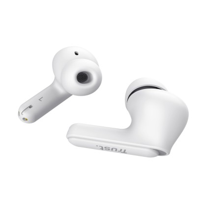 Trust Earbuds Yavi Bt Enc, Bianco
