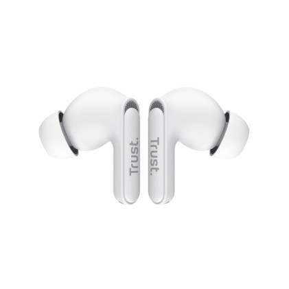 Trust Earbuds Yavi Bt Enc, Bianco