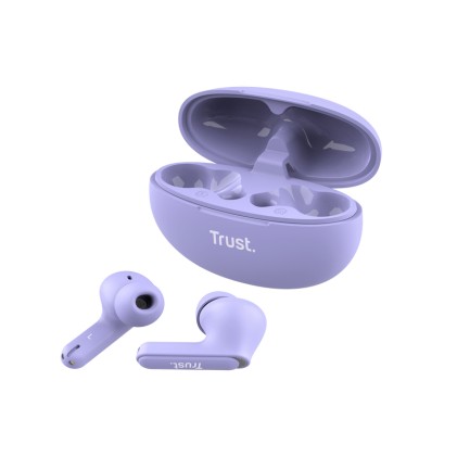 Trust Earbuds Yavi Bt Enc, Viola