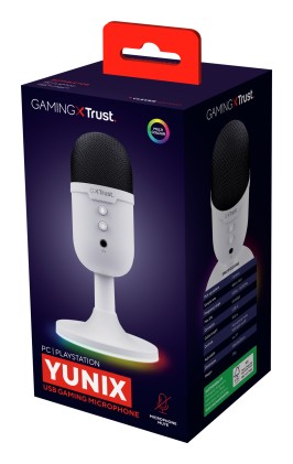 Trust Microfono Gxt234W Yunix Usb Bianco