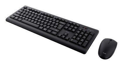 Trust Primo tastiera Mouse incluso Ufficio RF Wireless QWERTY Spagnolo Nero