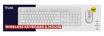 Trust Bundle Tastiera E Mouse Ody Ii, Bianco, It