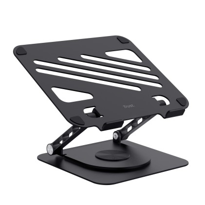 Trust Supporto/Rialzo Per Laptop In Metallo - Zeff - Nero