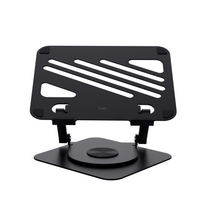 Trust Supporto/Rialzo Per Laptop In Metallo - Zeff - Nero