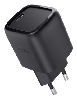 Trust Alimentatore/Caricabatteria 30W Usb-C Gan - Plastica Riciclata 50 - Maxo - Nero