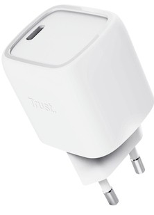 Trust Alimentatore/Caricabatteria 30W Usb-C Gan - Plastica Riciclata 50 - Maxo - Bianco