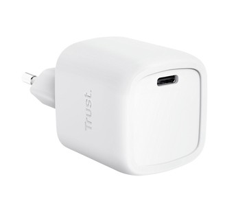 Trust Alimentatore/Caricabatteria 30W Usb-C Gan - Plastica Riciclata 50 - Maxo - Bianco