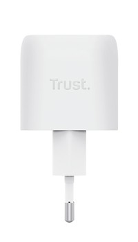 Trust Alimentatore/Caricabatteria 30W Usb-C Gan - Plastica Riciclata 50 - Maxo - Bianco